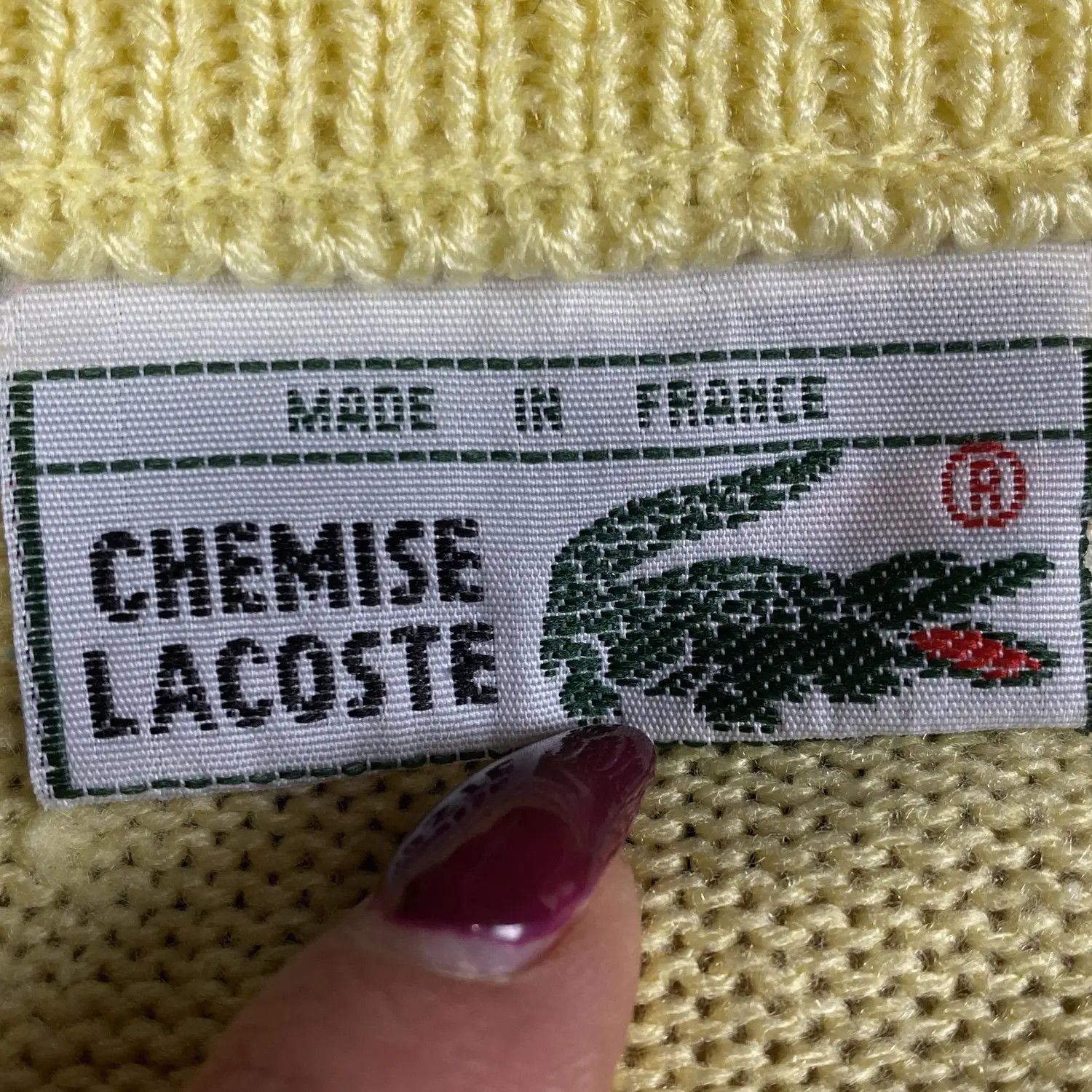 Lacoste Mens Sweater Chemise Lacoste Vintage Size XXL 2XL V Neck Size US XXL / EU 58 / 5 - 7 Thumbnail