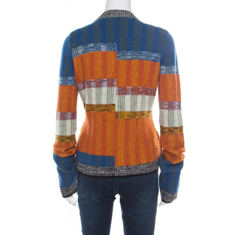 Other Over 1 Abstract Striped Multi-way Cardigan Sweater Size S / US 4 / IT 40 - 8 Thumbnail