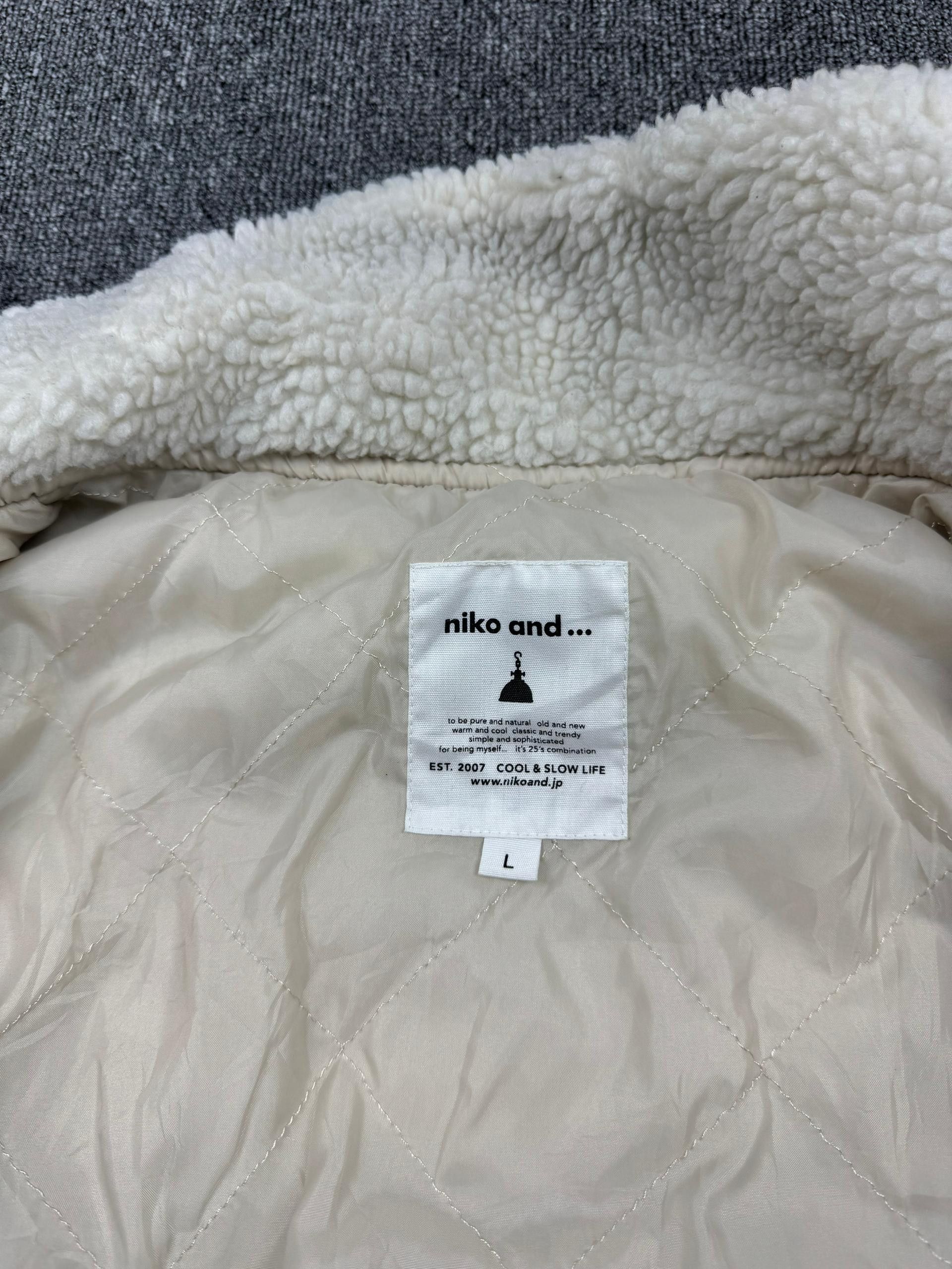 Japanese Brand Niko And Japanese Brand Retro Sherpa Fleece Zipper Jacket Size US L / EU 52-54 / 3 - 10 Thumbnail