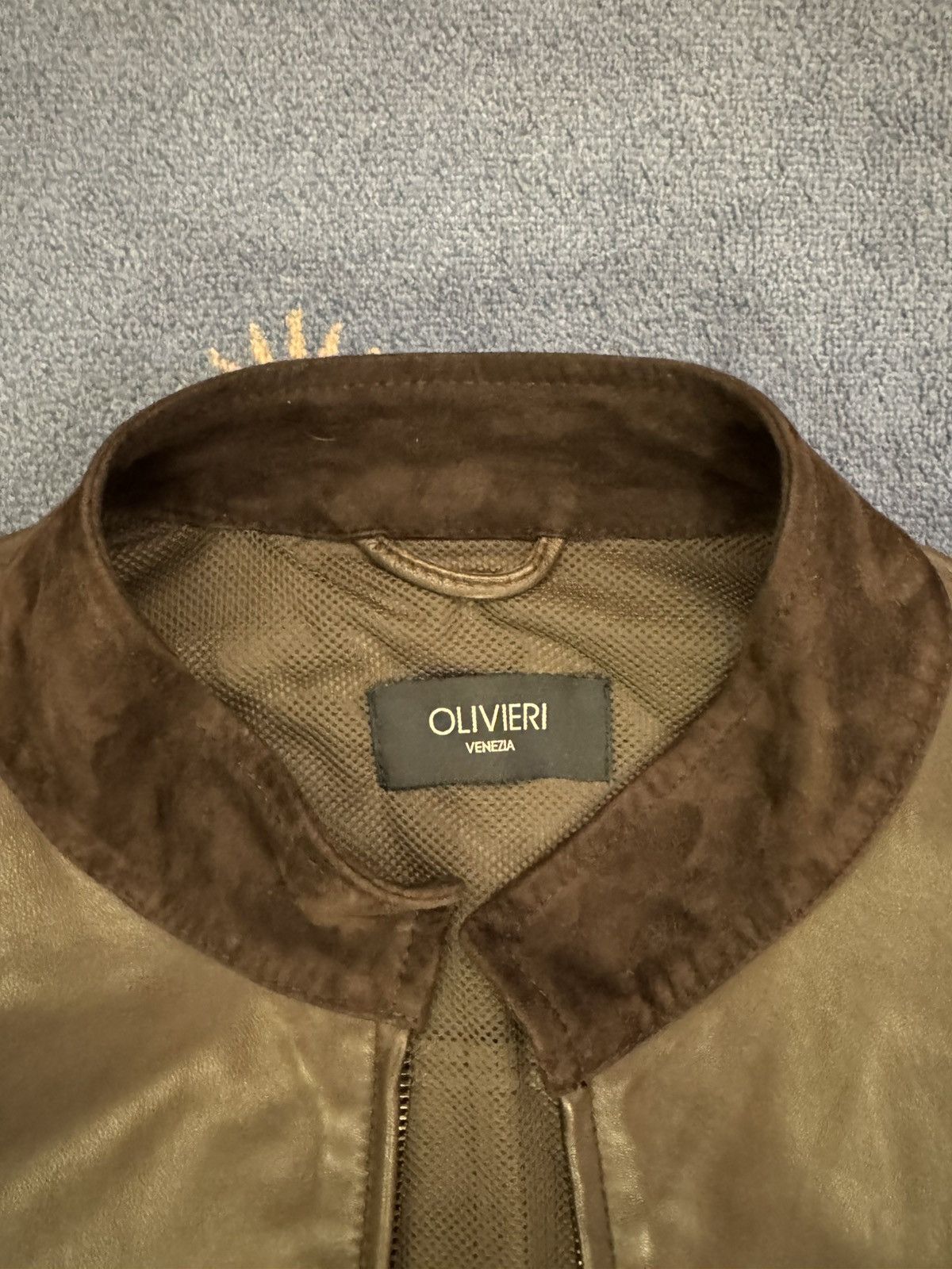 Other Olivieri Venezia Brown Leather Jacket Size US L / EU 52-54 / 3 - 3 Thumbnail