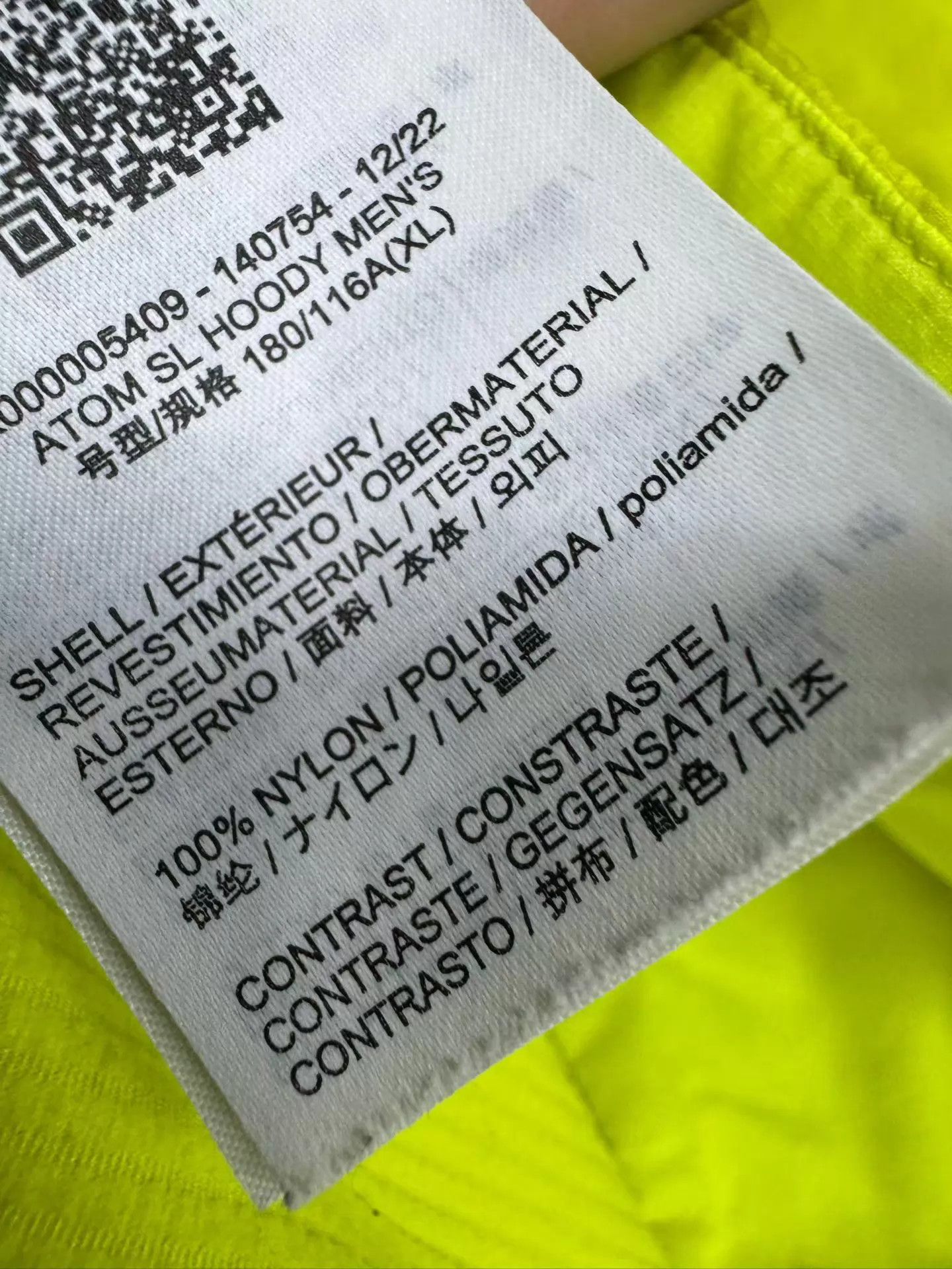 Arc'teryx Arc'teryx Atom SL hoody Men's Fluorescent Green XL Size US XL / EU 56 / 4 - 5 Thumbnail