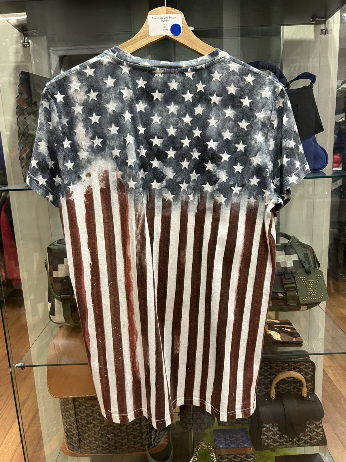 Balmain Balmain American Flag Tee Size US M / EU 48-50 / 2 - 2 Thumbnail