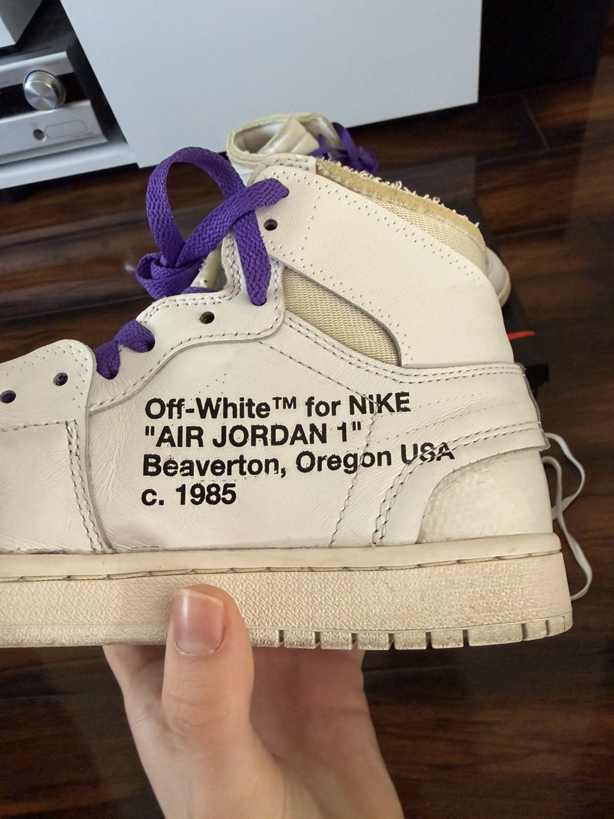 Jordan Brand × Off-White Off-White Jordan 1 NRG Size US 7.5 / EU 40-41 - 5 Thumbnail