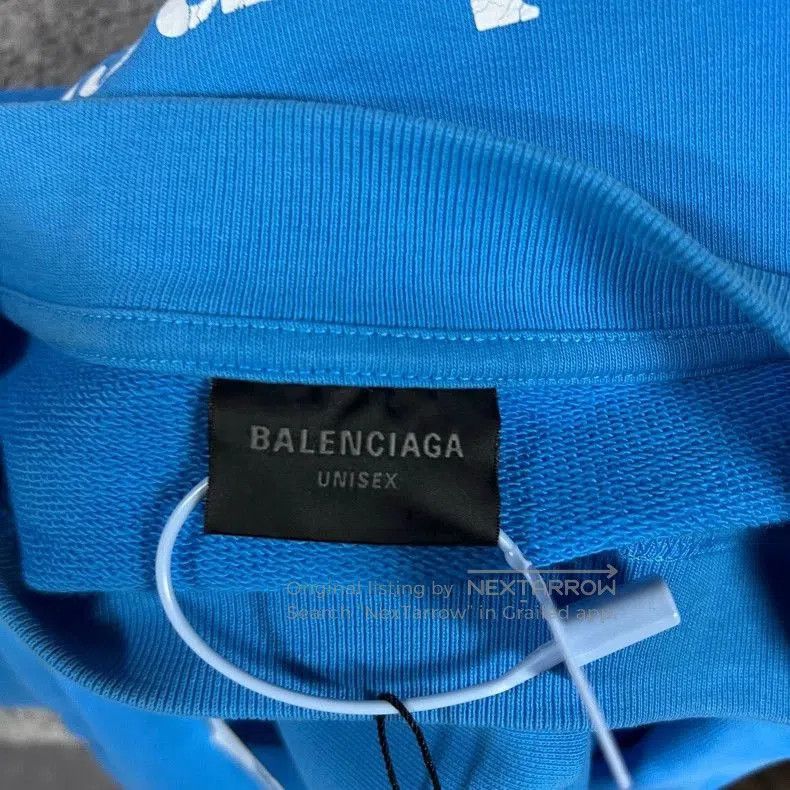 Balenciaga Balenciaga Blue Coke Logo Sweatshirt. Size US M / EU 48-50 / 2 - 6 Thumbnail