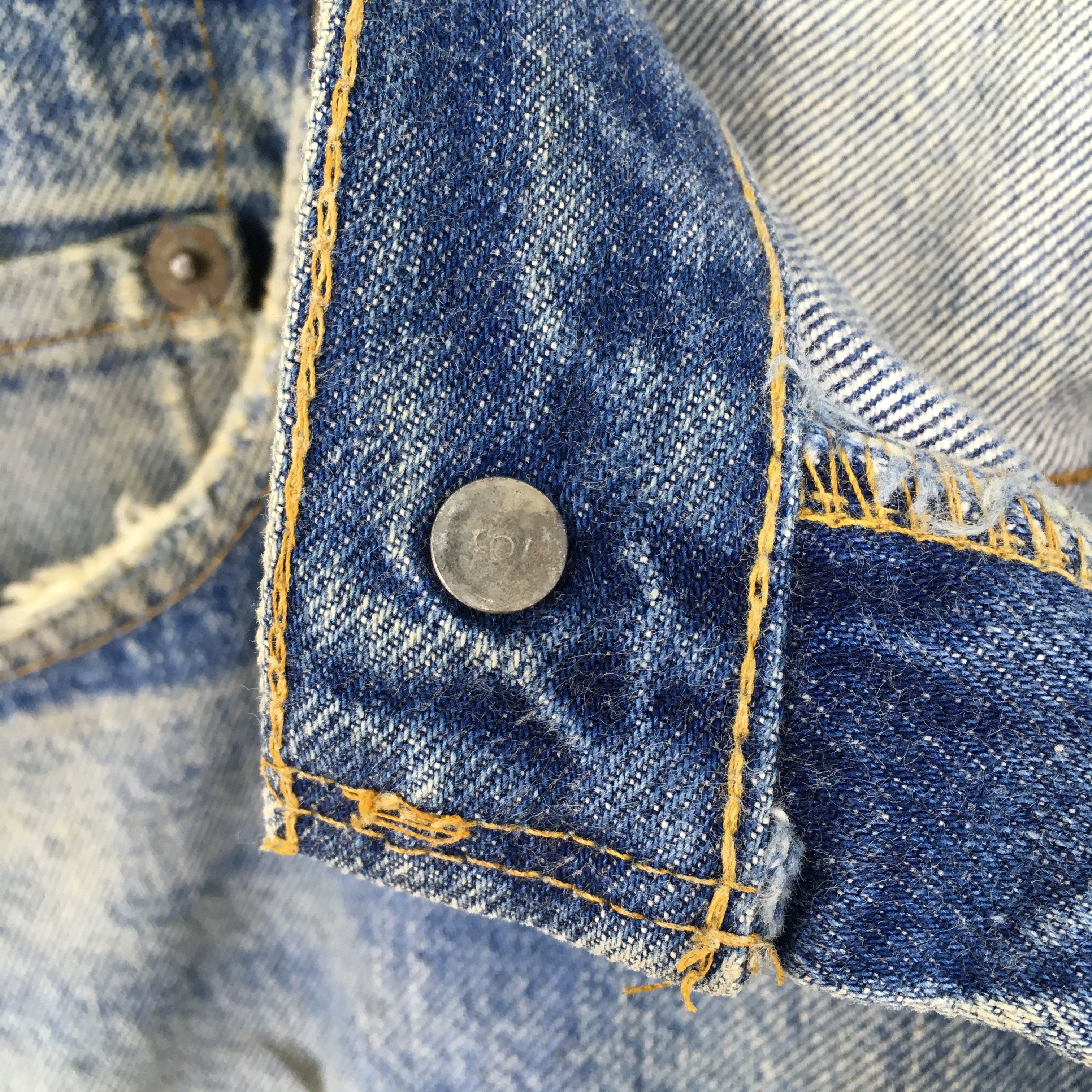 Levi's Size 31x28.5 Vintage 80s Levis 501 Faded Redline Jeans S1854 Size US 31 - 7 Thumbnail