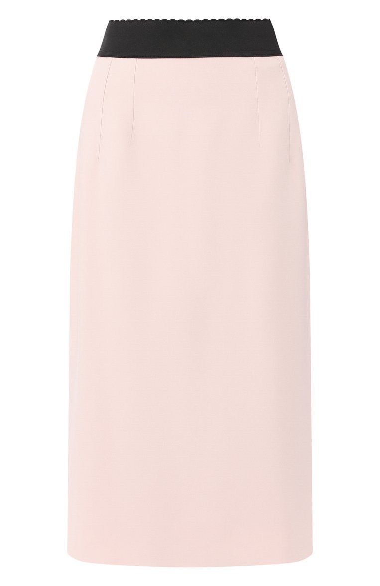 Dolce & Gabbana o1y0925 Midi Skirt in Light Pink Size 26" / US 2 / IT 38 - 1 Thumbnail