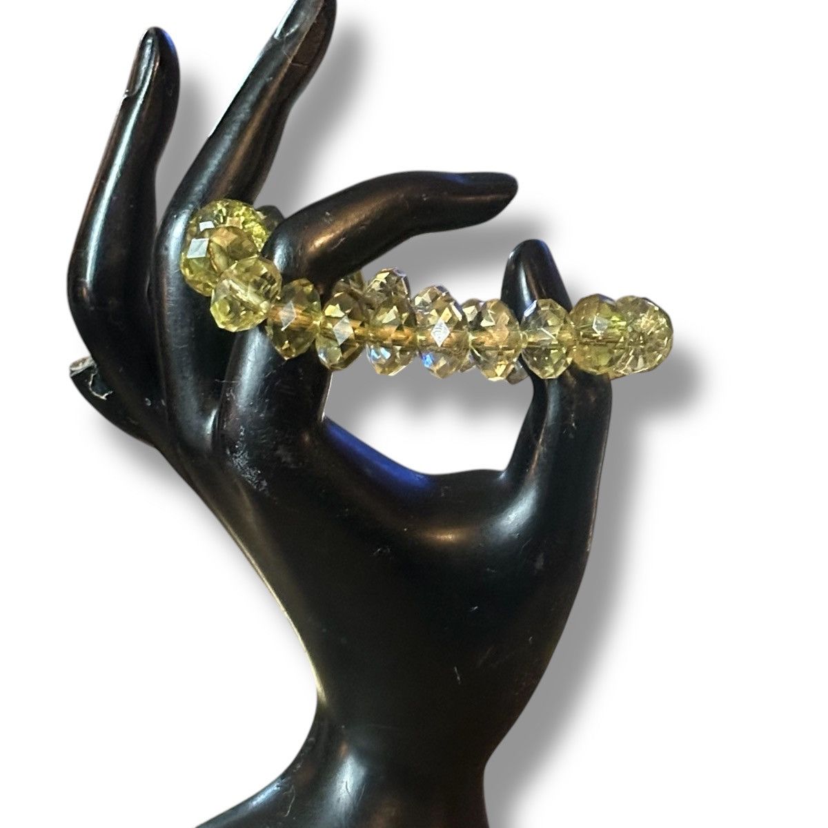 Other Light green faceted bead stretch bracelet Size ONE SIZE - 3 Thumbnail
