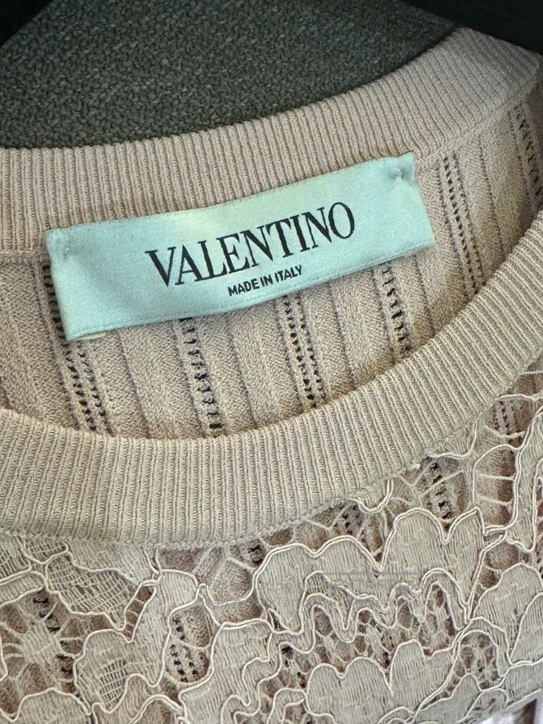 Valentino Valentino Lace panel knitted jacquard dress Size M / US 6-8 / IT 42-44 - 4 Thumbnail