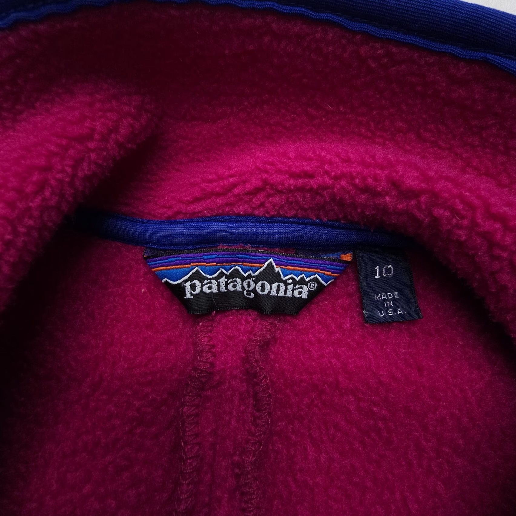 Patagonia VINTAGE Patagonia Synchilla Full Zip Fleece Jacket Woman Size 10 Pink USA Outdoor Logo Solid Mid-Length Long Sleeve Jacket Zip Full Zip Classic Fit Size L / US 10 / IT 46 - 6 Thumbnail