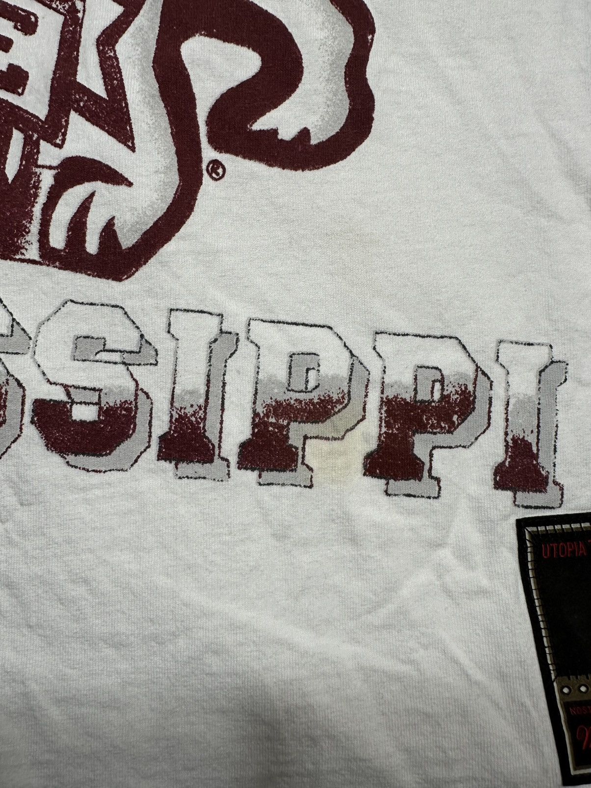Mitchell & Ness × NCAA × Travis Scott Travis Scott Mitchell & Ness Collab Tee/ Mississippi State Size US L / EU 52-54 / 3 - 3 Thumbnail