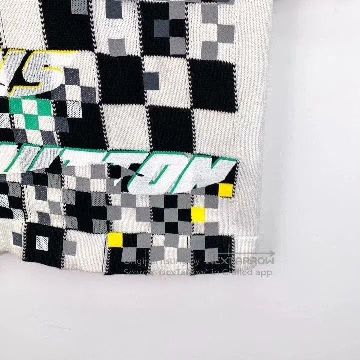Louis Vuitton Louis Vuitton White Racing Check Cotton Sweater. Size US S / EU 44-46 / 1 - 4 Thumbnail