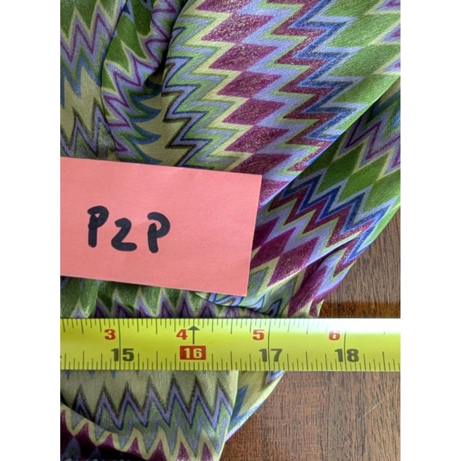 Urban Outfitters Urban Outfitters Cropped Blouse Tie Back V-Neck Long Sleeve Multicolor Geometric Geometric Pattern 70s Hippie California Party Cocktail Boho Women M Size M / US 6-8 / IT 42-44 - 7 Thumbnail