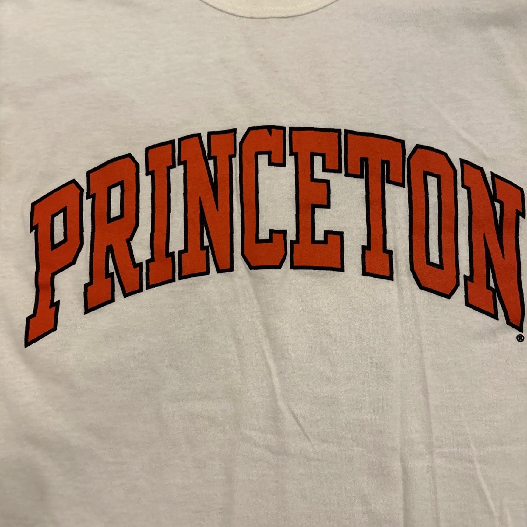 Russell Athletic Princeton Shirt Russell Athletic Crew Neck Short Sleeve White Graphic Print Men S Small University Classic Modern Size US S / EU 44-46 / 1 - 2 Thumbnail
