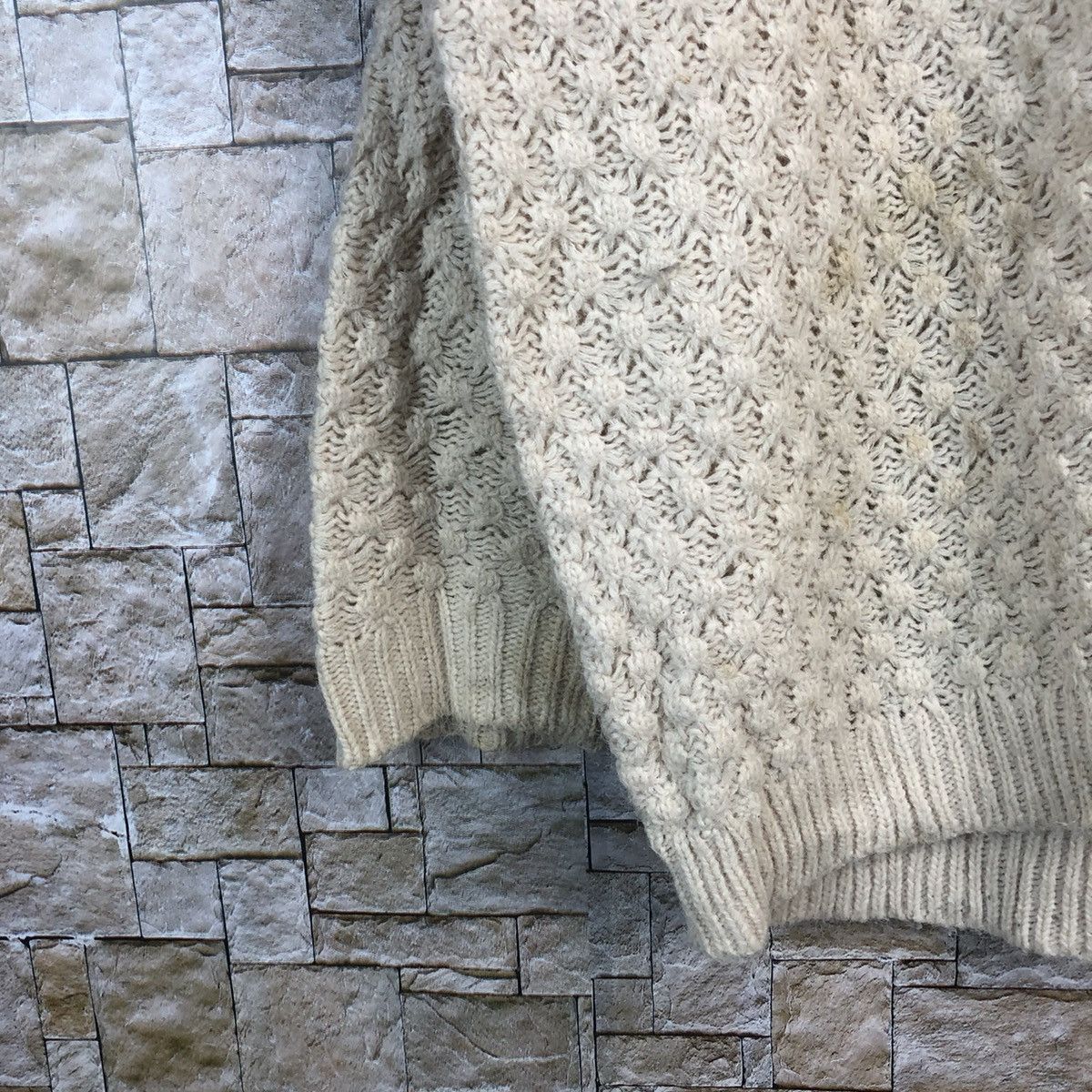 Homespun Knitwear × Vintage H&M Cream baggie sweatshirt Knitwear #A198 Size M / US 6-8 / IT 42-44 - 7 Thumbnail