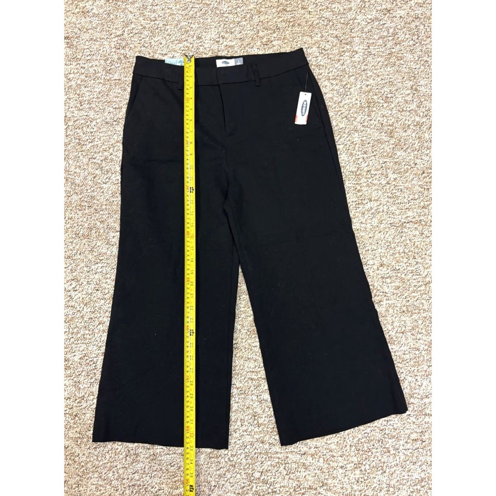 Old Navy OLD NAVY Pants Womens Slim Cropped Mid Rise Black Size 6 Regular NWT Cotton Spandex Corduroy Size 28" / US 6 / IT 42 - 4 Thumbnail