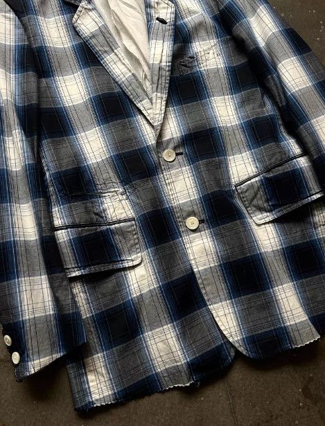 Takahiromiyashita The Soloist. TAKAHIROMIYASHITA TheSoloist. Plaid Tailored Blazer Size 40L - 4 Thumbnail
