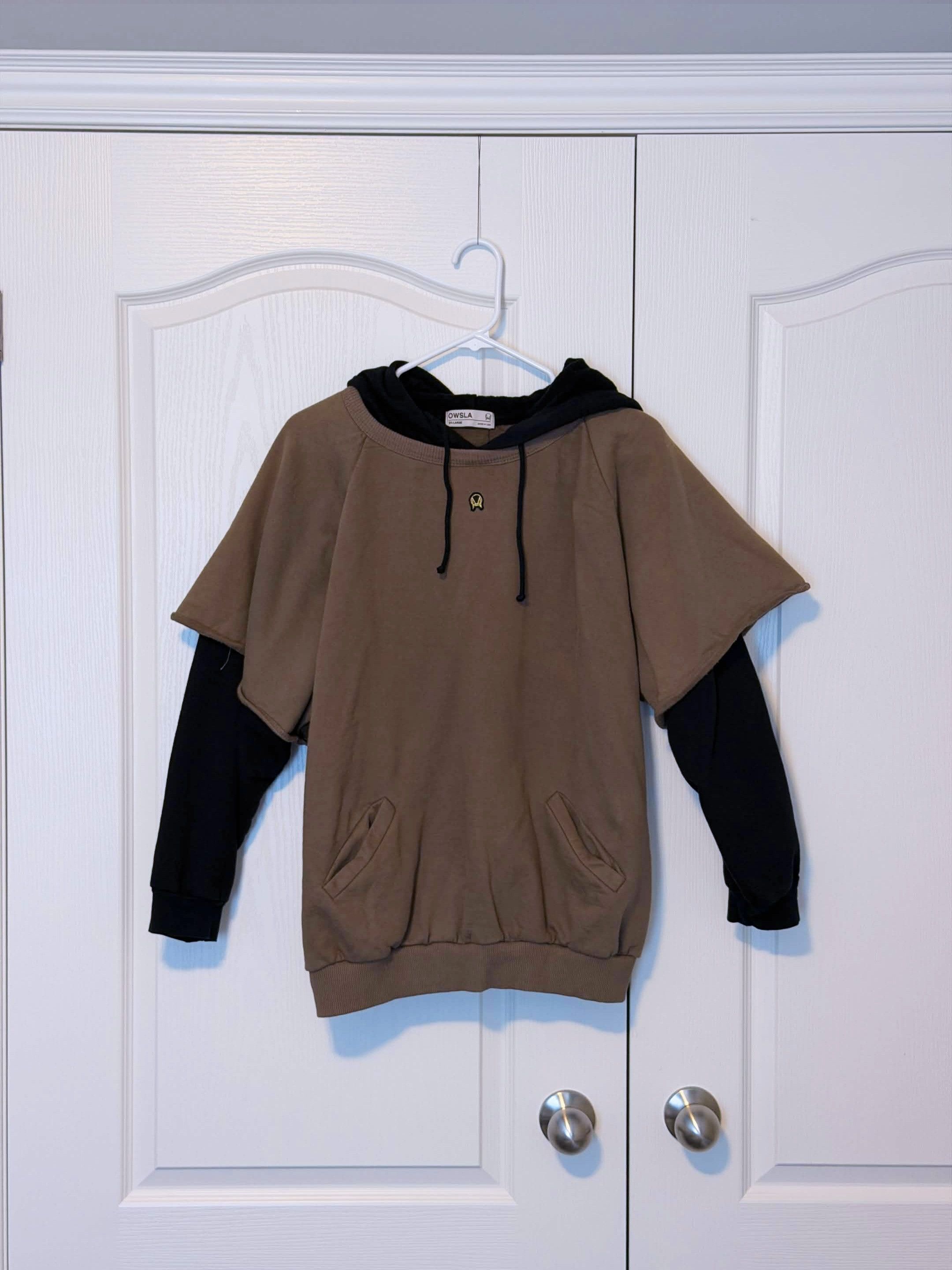 Owsla Beige Inset Hoodie