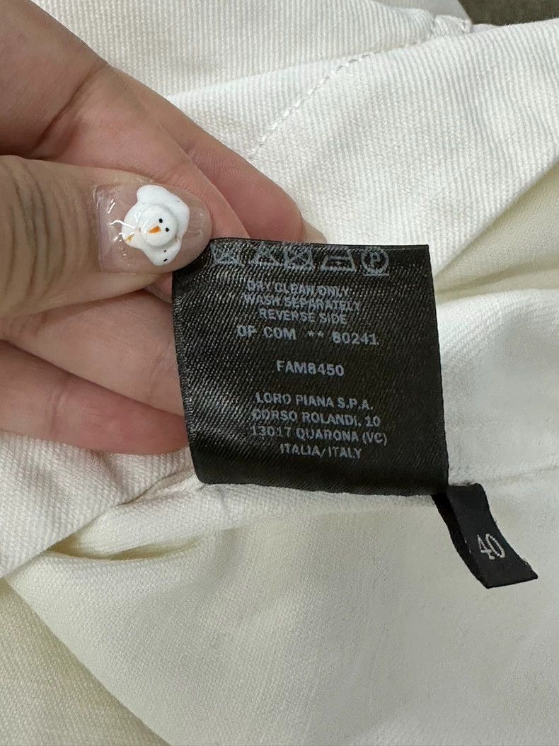 Loro Piana LORO PIANA White pocket embroidered letters Size M / US 6-8 / IT 42-44 - 6 Thumbnail