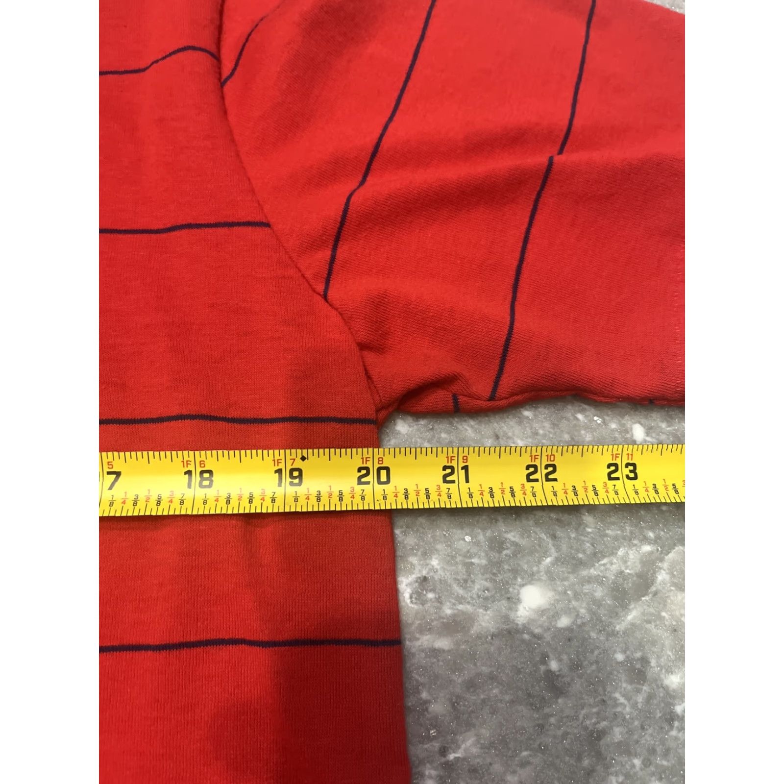 Disney VINTAGE Disney Red Striped Mickey Mouse Polo Shirt XL Mens 80s Size US XL / EU 56 / 4 - 5 Thumbnail