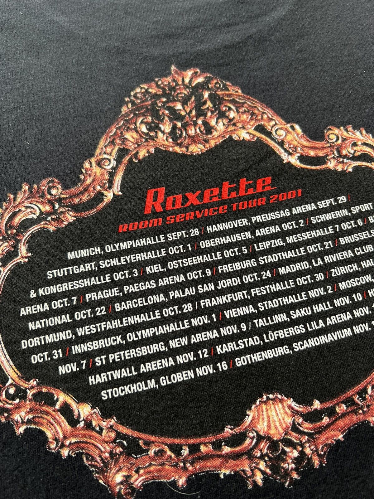 Band Tees Vintage 2001 Roxette Room Service Tour Pop Rock Band T-shirt Size US XL / EU 56 / 4 - 11 Thumbnail