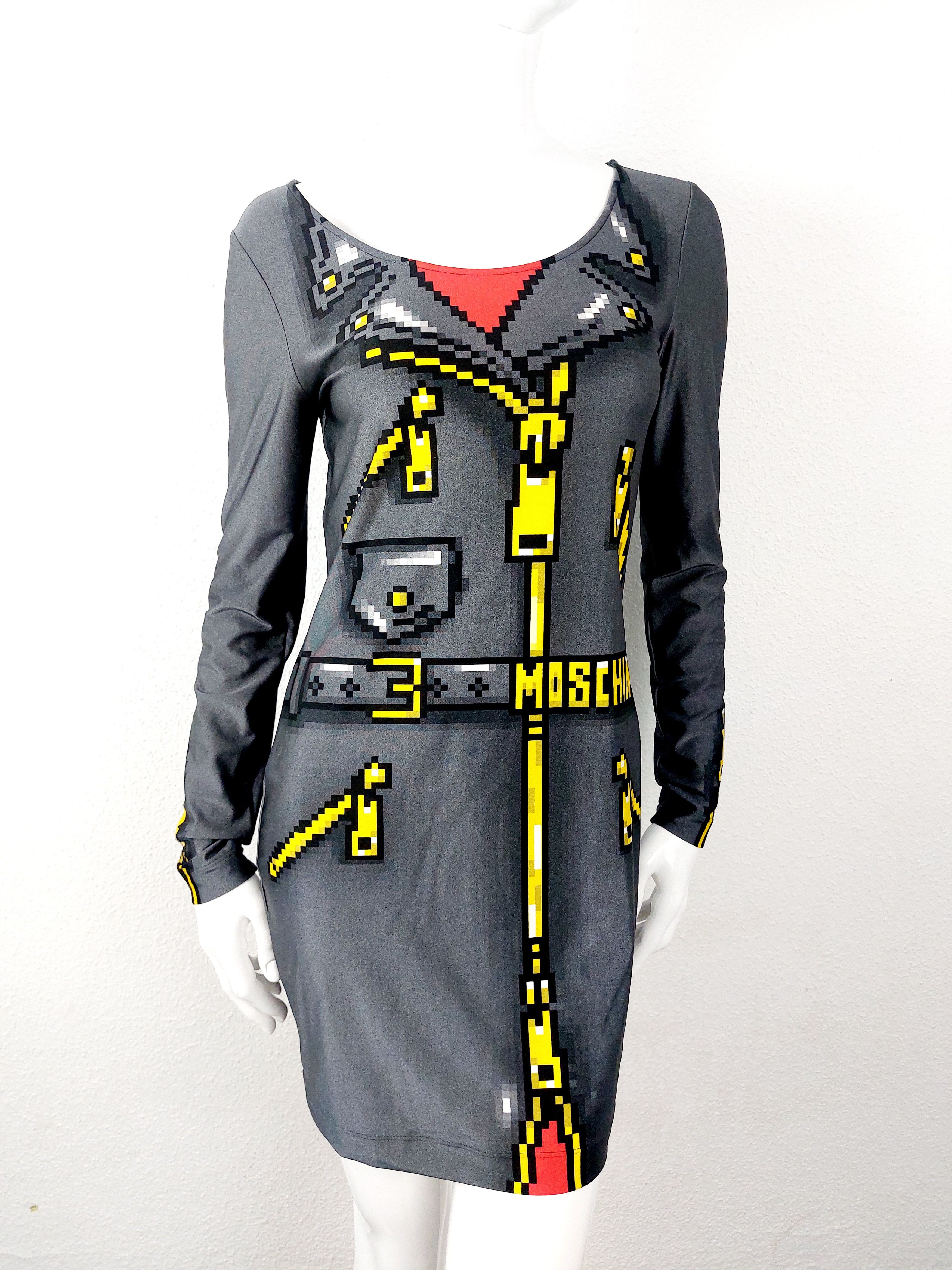 Moschino Moschino Couture Sims Pixel Capsule Gamer Midi Dress Size M / US 6-8 / IT 42-44 - 6 Thumbnail