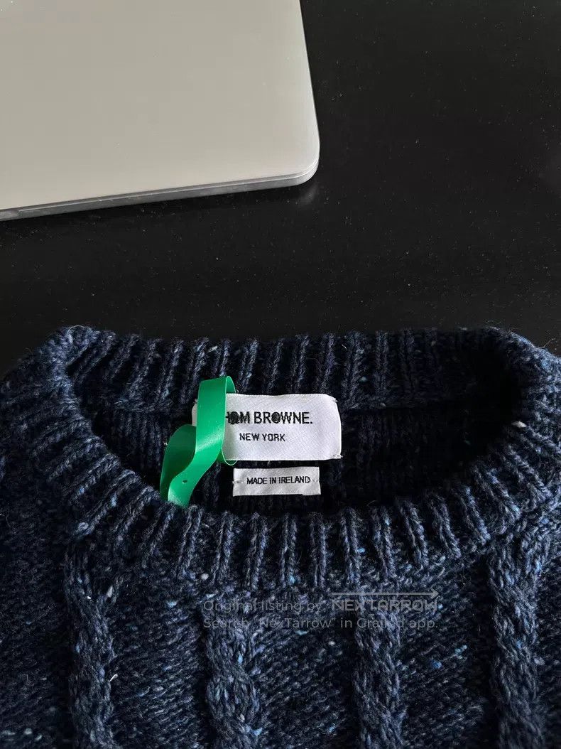 Thom Browne Thom Browne Blue Knit Sweater Size US XL / EU 56 / 4 - 3 Thumbnail