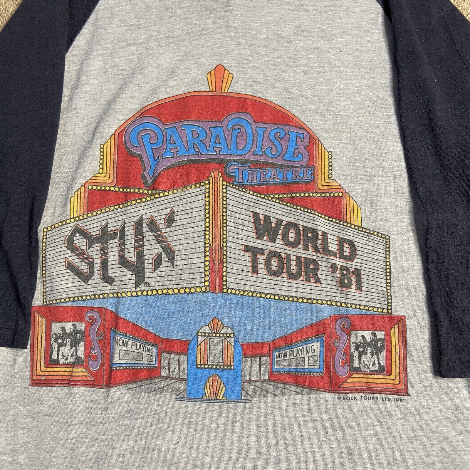 Paradise Vintage 1981 STYX At The Paradise Theatre Baseball T-shirt Size US S / EU 44-46 / 1 - 3 Thumbnail