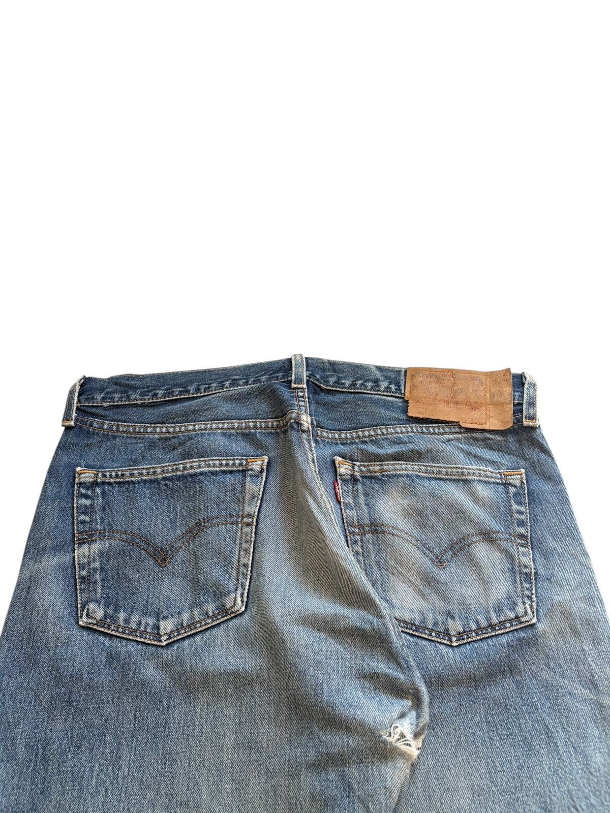 Levi's Vintage 90s Levis 501 Mud Wash Distressed Loose Baggy Jeans Size US 38 / EU 54 - 9 Thumbnail