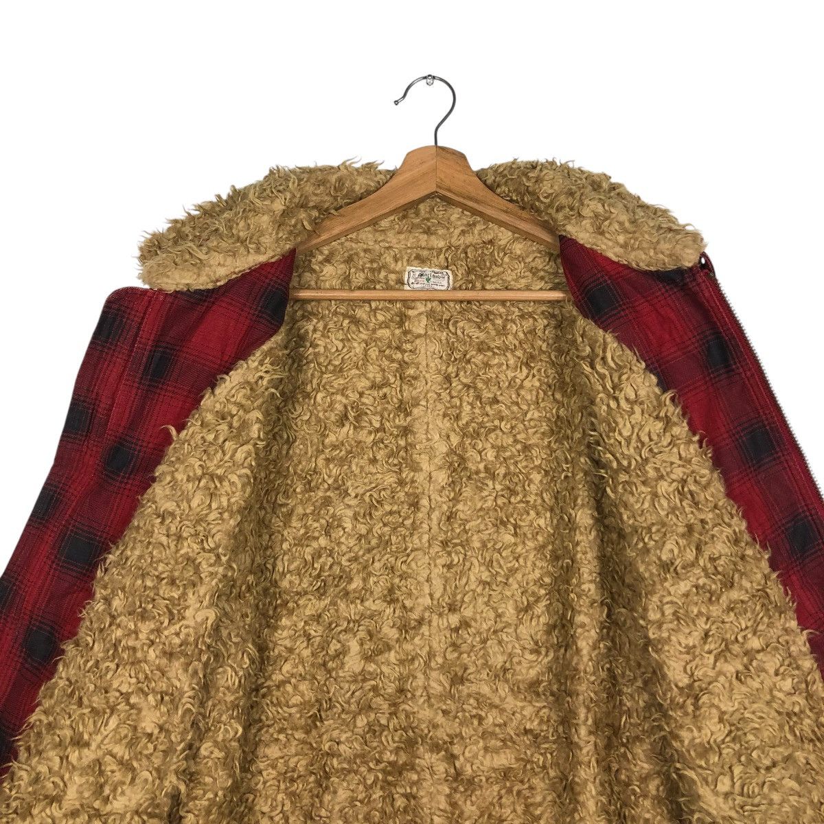 Hysteric Glamour 🔥VTG BIKER JACKET RANCH WEAR MARLONO FUR BLANKET TARTAN Size US L / EU 52-54 / 3 - 16 Thumbnail