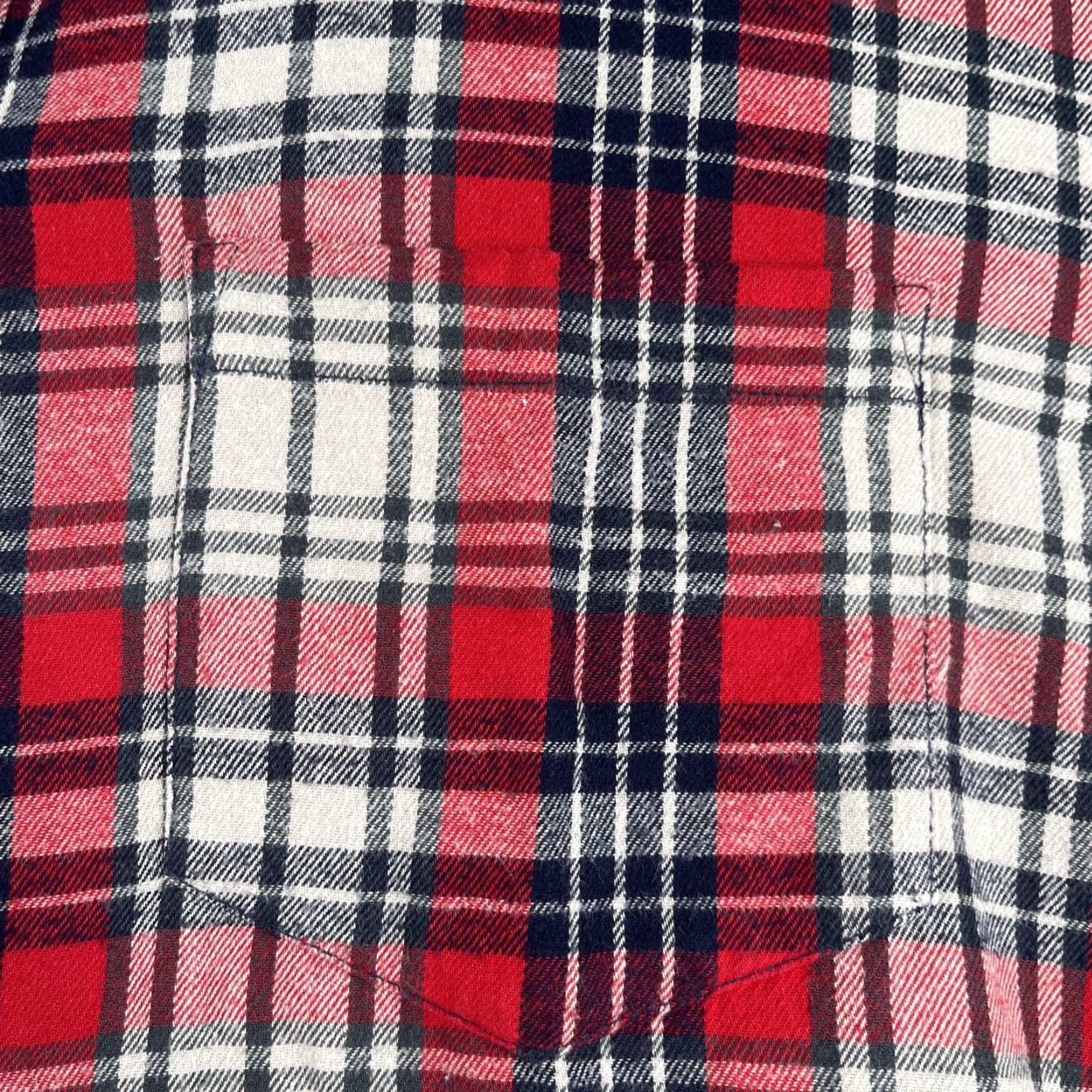 Madewell Madewell Oversized Flannel Long Sleeve Button Up Shirt Women XL Red Plaid Pocket Size XL / US 12-14 / IT 48-50 - 3 Thumbnail