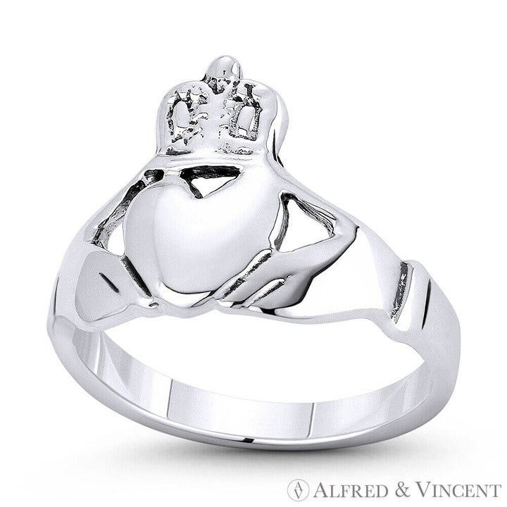 Other Irish Claddagh Hands & Heart Charm Promise Ring Size 9 Size ONE SIZE - 1 Preview