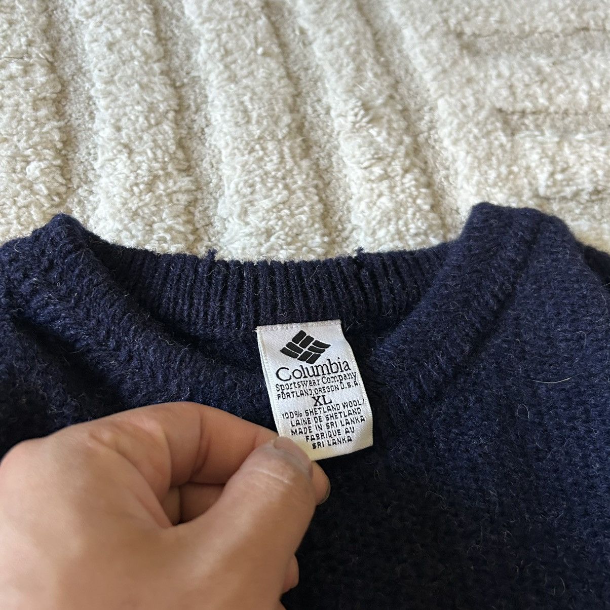 Columbia Vintage 90s Columbia Wool Sweater Size US XL / EU 56 / 4 - 3 Thumbnail