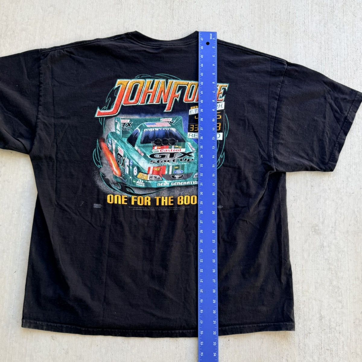 Gildan Vintage John Force Racing T Shirt 3XL NHRA Record 2005 Size US XXL / EU 58 / 5 - 8 Thumbnail
