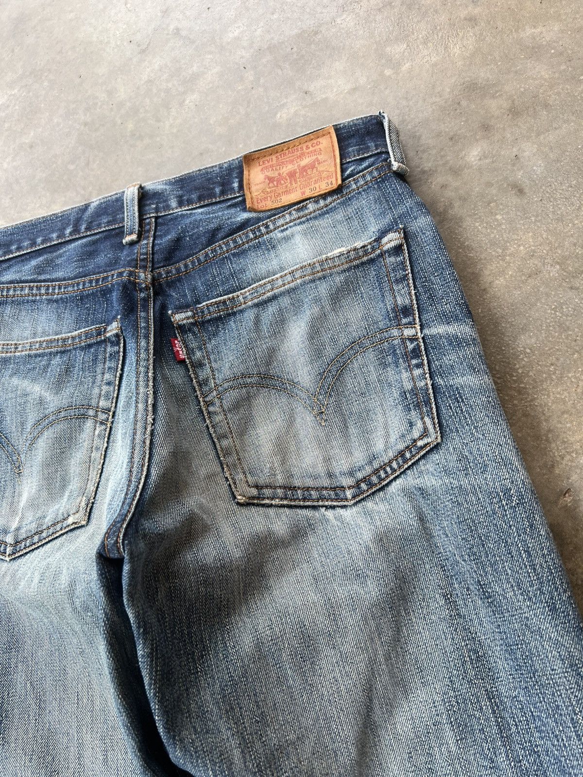 Levi's Vintage 90’s Levis 502 Distressed Mud Wash Jean Size US 30 / EU 46 - 21 Thumbnail