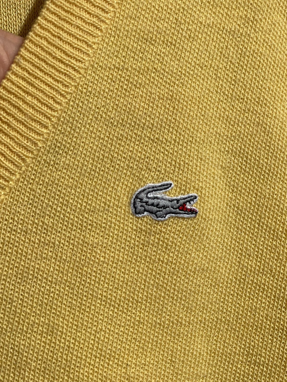 Lacoste × Vintage 90’s Lacoste vintage yellow wool vest made in France Size US XL / EU 56 / 4 - 5 Thumbnail