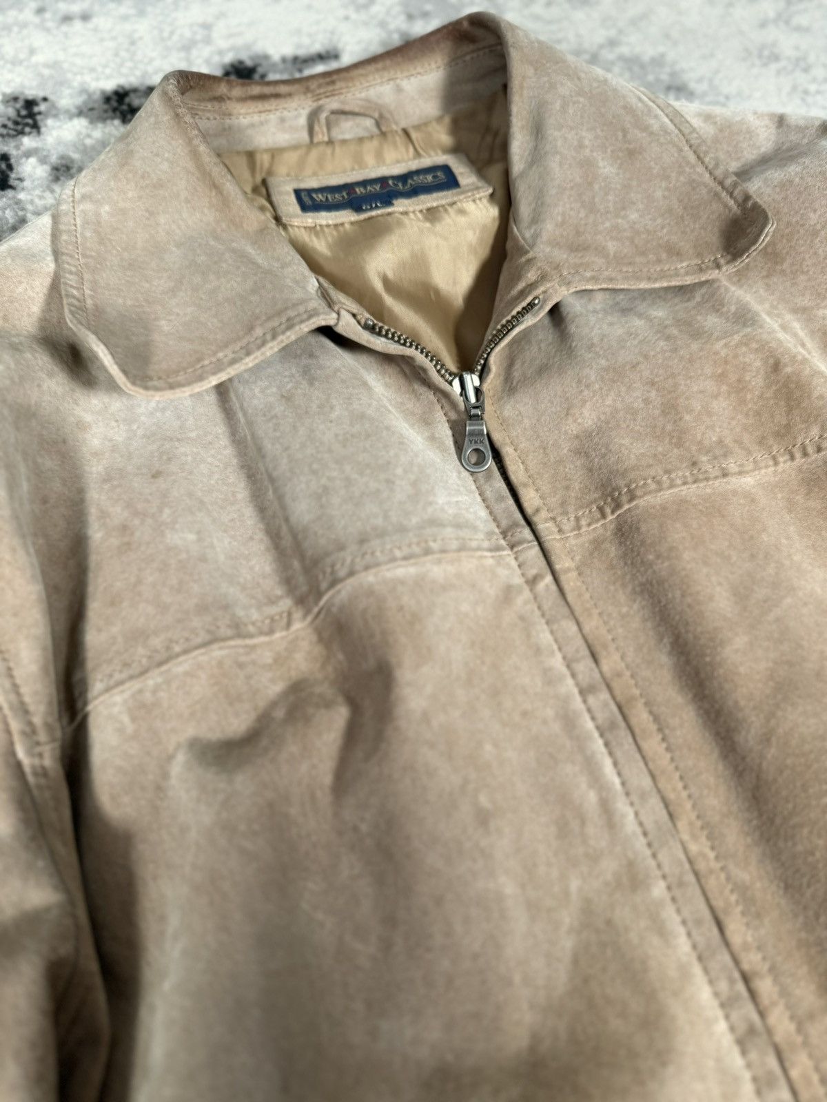 Vintage Vintage Suede Leather Beige Jacket Size US L / EU 52-54 / 3 - 5 Thumbnail