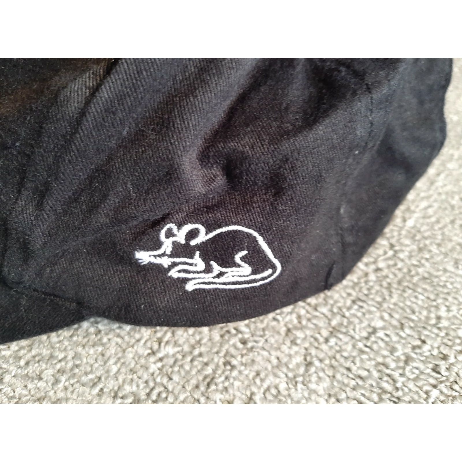 Vintage The White Rat Visor Adult Womens One Size Adjustable Black The Game Cap Hat Visor Womens Black One Size Adjustable Size ONE SIZE - 2 Thumbnail