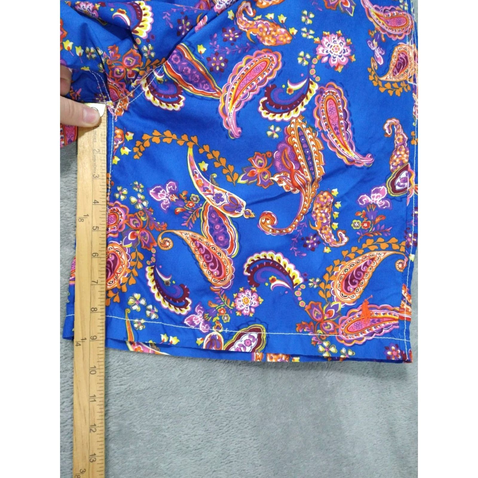Polo Ralph Lauren Polo Ralph Lauren Shorts Mens Blue Paisley Swim Trunks Board Drawstring L Large Blue Paisley Top Beach Men Bottom Size US L / EU 52-54 / 3 - 5 Thumbnail
