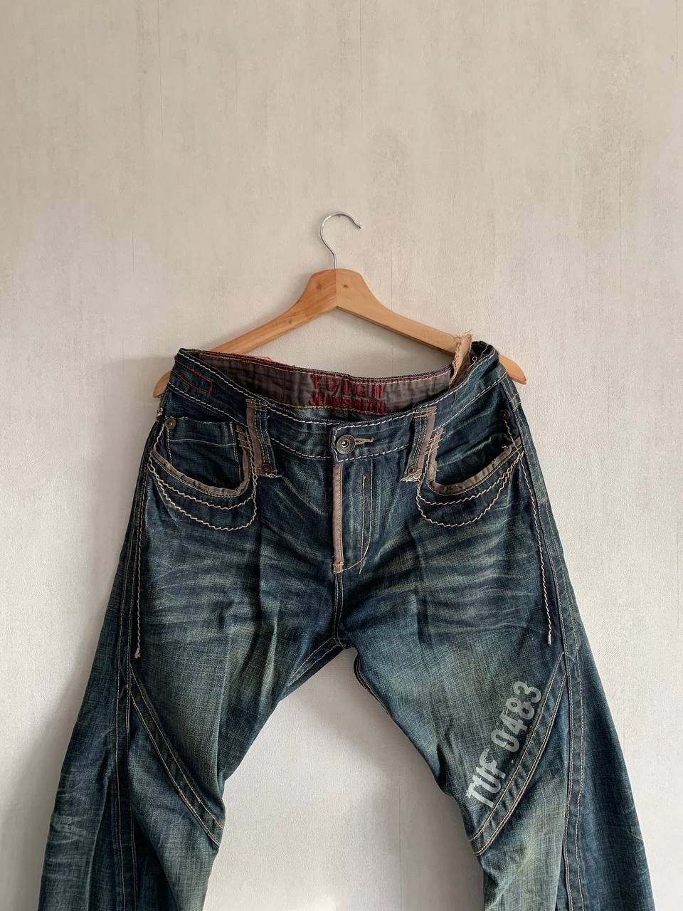 If Six Was Nine Vintage Avant Garde Tough Jeansmith 3D Jeans Archive Sz 32 Size US 32 / EU 48 - 3 Thumbnail