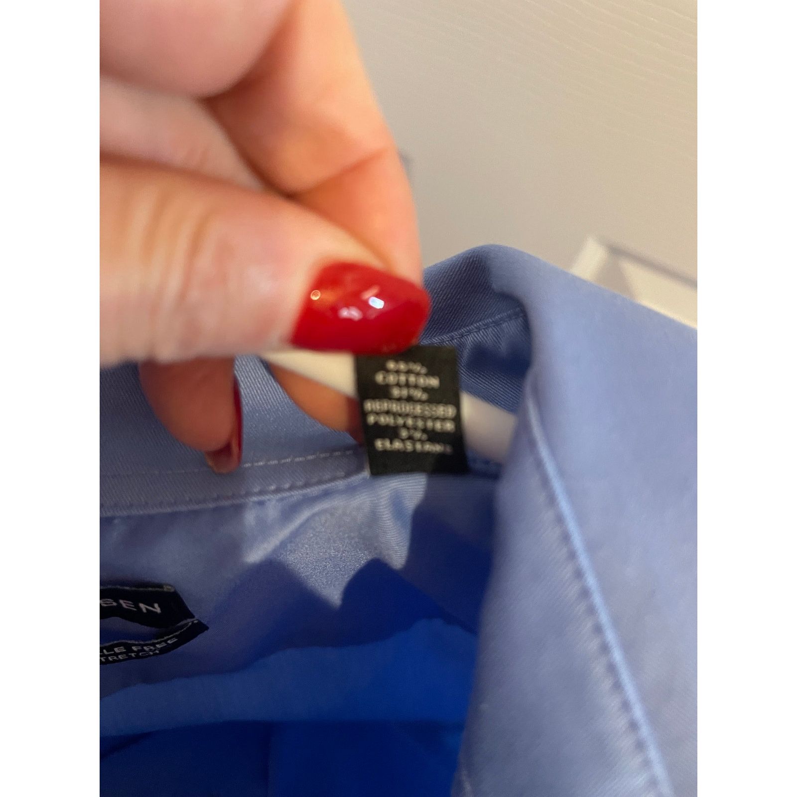 Van Heusen Van Heusen Ultra Wrinkle Free Slim Fit Stretch Sz L Size US L / EU 52-54 / 3 - 6 Thumbnail