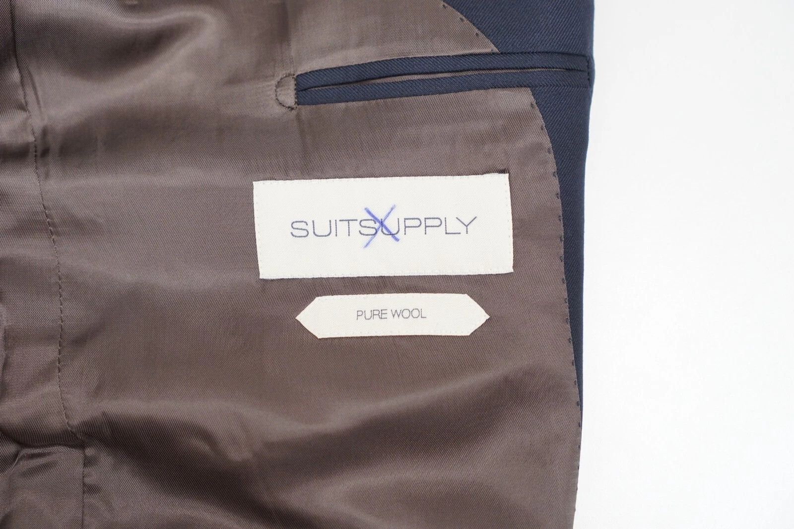 Suitsupply Men Suitsupply Suit Napoli Regular Fit Navy Reda Wool US38 Size 38R - 5 Thumbnail