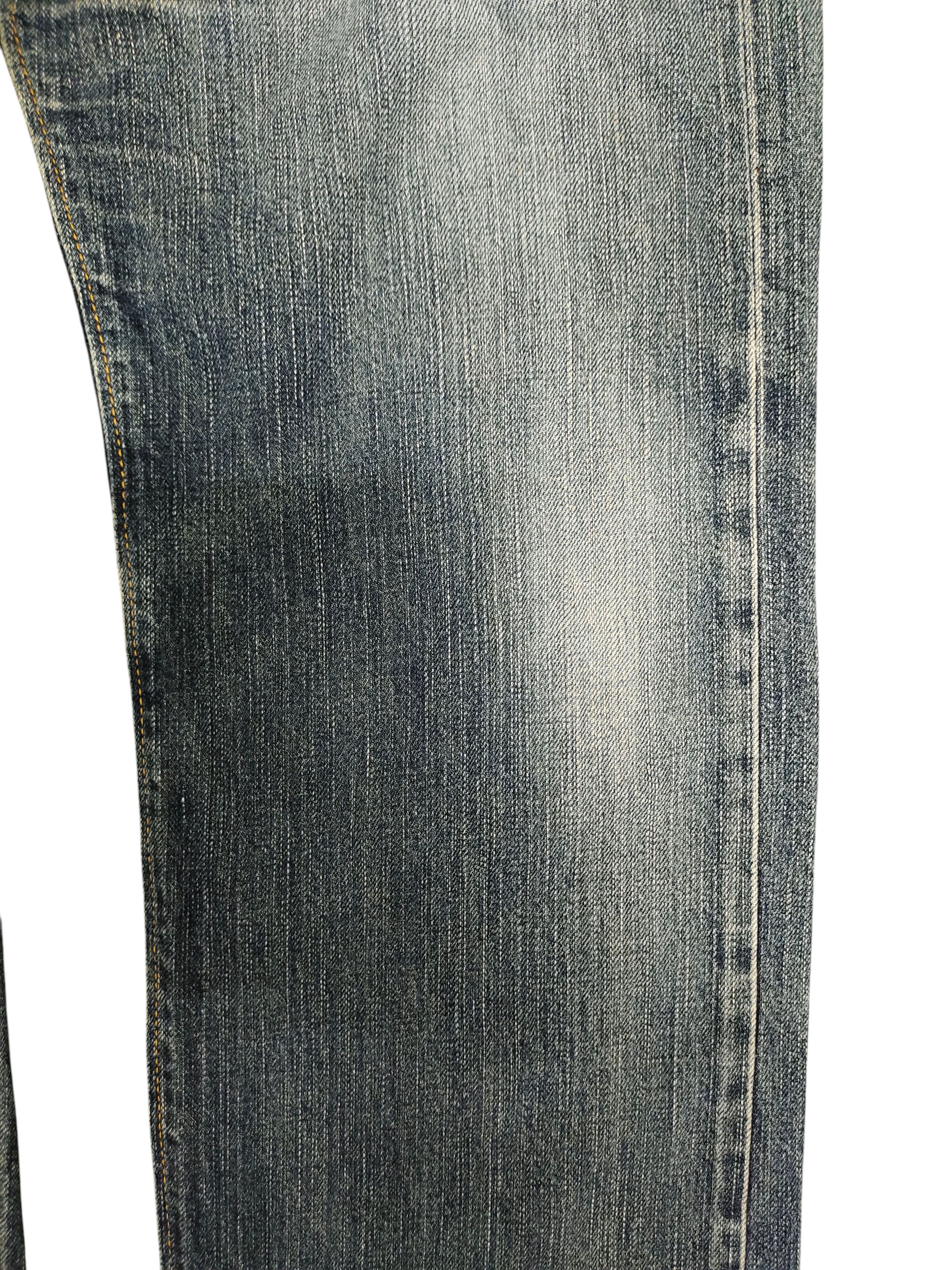 Number (N)ine × Undercover Vintage 90s Edwin 505zx Selvedge Leather Distress Denim Jean Size US 36 / EU 52 - 3 Thumbnail