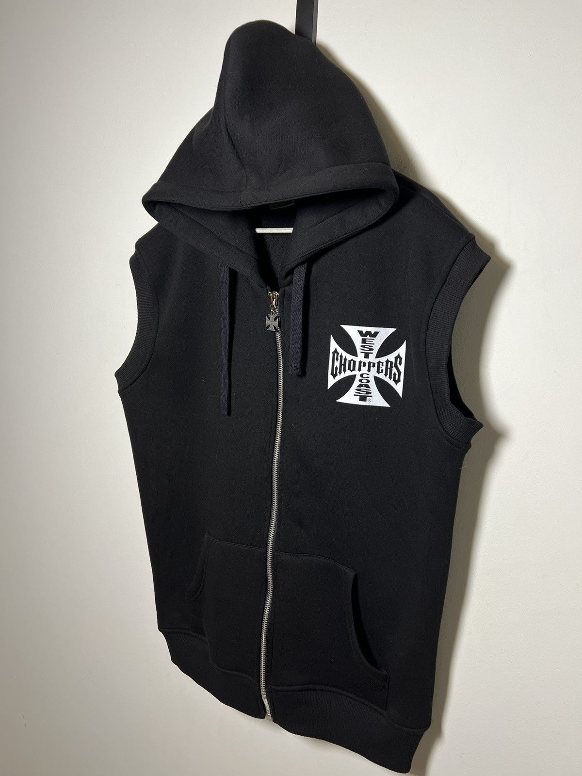 West Coast Choppers West Coast Choppers sleeveless zip hoodie Size US XL / EU 56 / 4 - 4 Thumbnail