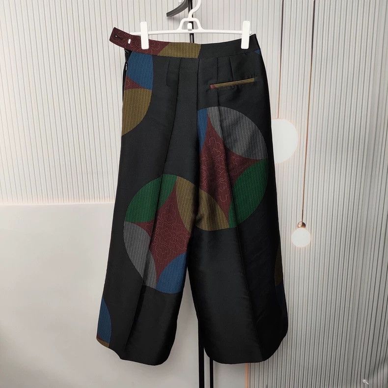 Loewe LOEWE Pure Cotton Wide Leg Pants, Black, Size S Size 24" / US 00 / IT 34 - 2 Thumbnail