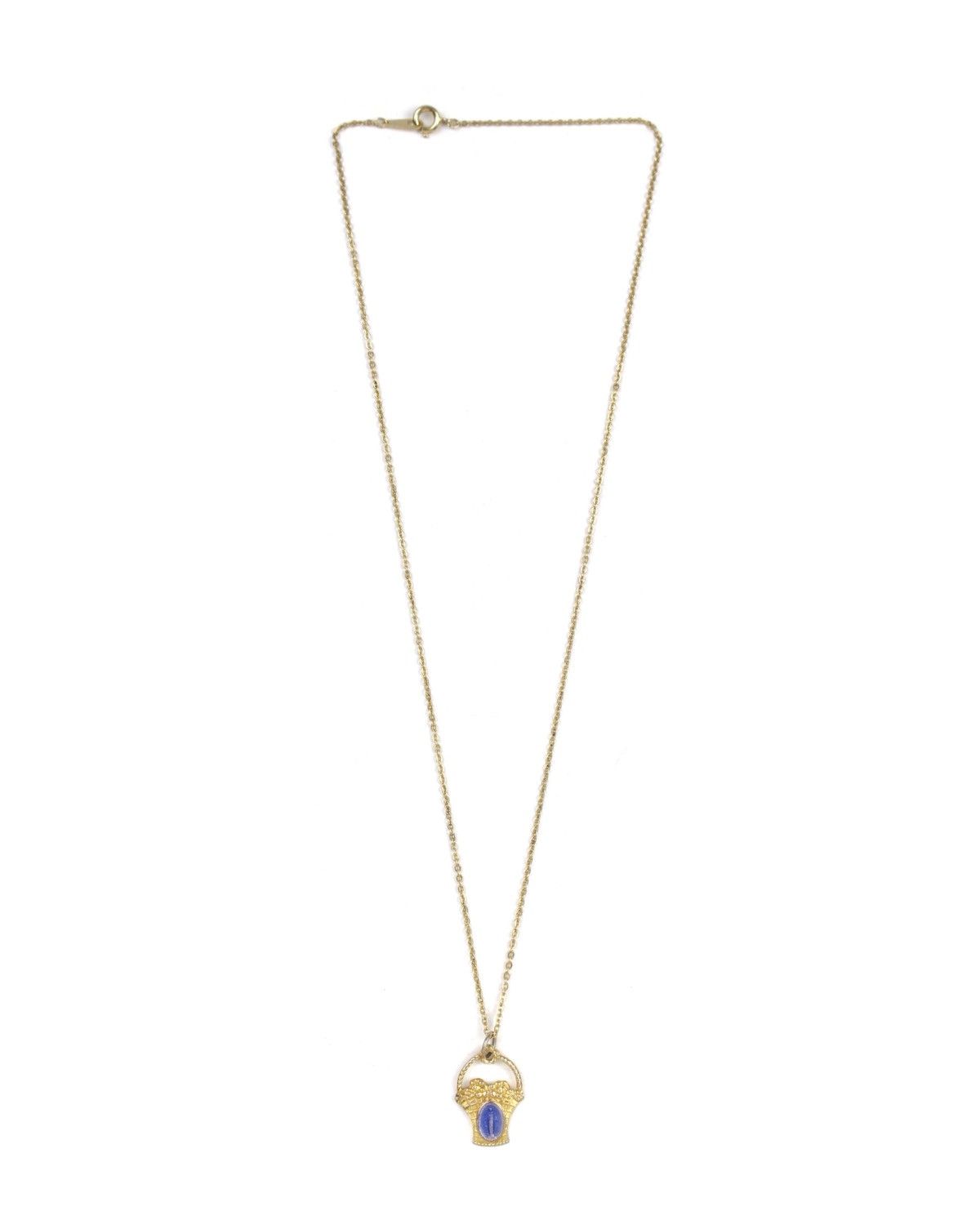 Hysteric Glamour 2000S JAPANESE MADE VIRGIN MARY BLUE GOLD NECKLACE Size ONE SIZE - 2 Thumbnail