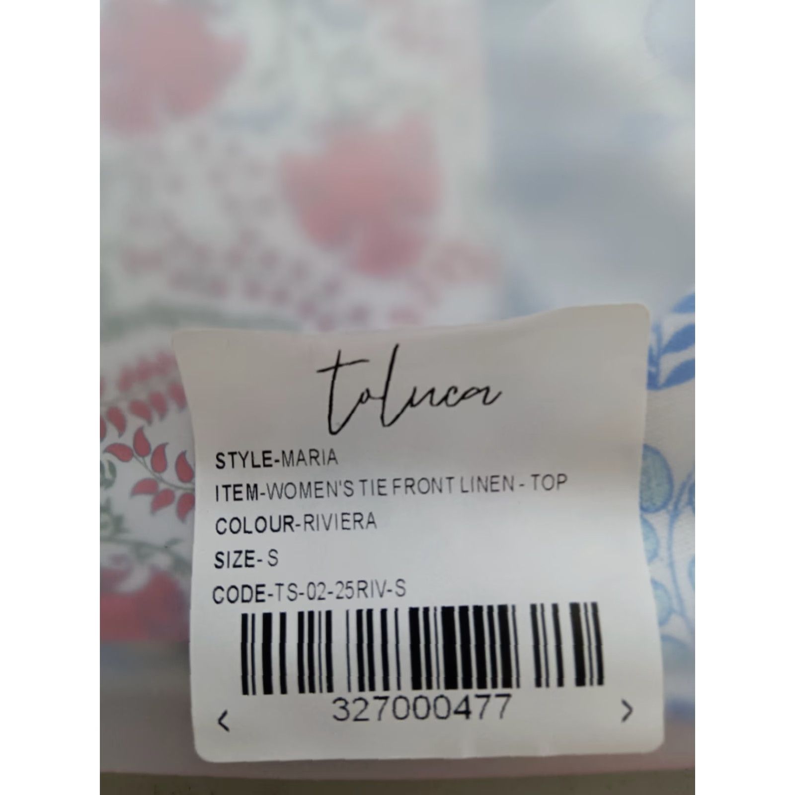 Rivieras Toluca Swim Riviera Cropped Linen Top - Tie Front Short Sleeve Women’s S Size S / US 4 / IT 40 - 6 Thumbnail