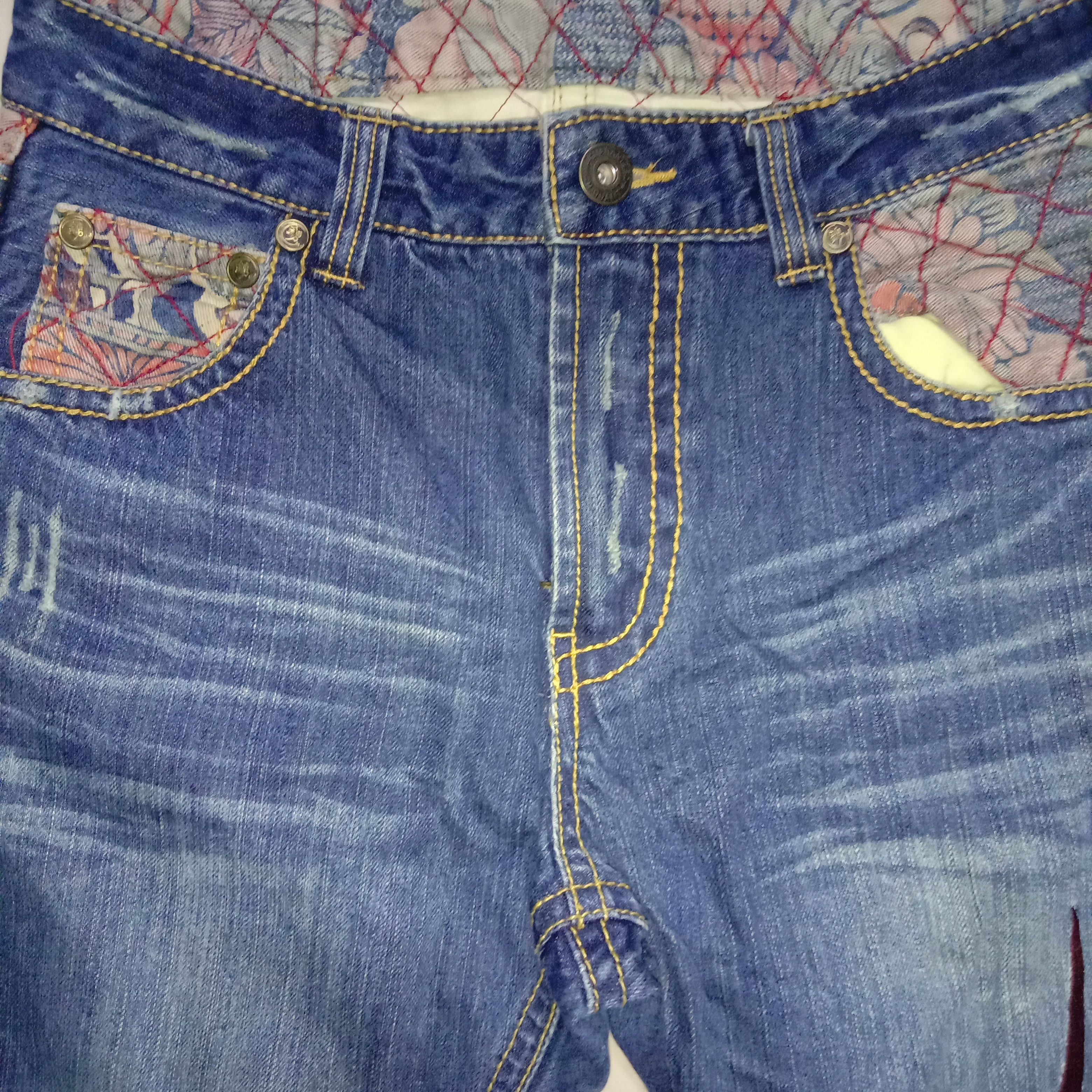 Anime × Cartoon Network × Japanese Brand Jeans Nishiki x Neon Genesis Evangelion Anime Manga Rare 00s Size US 30 / EU 46 - 7 Thumbnail
