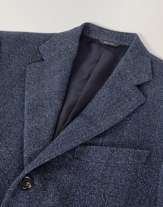 Loro Piana o1w1db10824 Torino Cashmere Jacket in Blue Size US XL / EU 56 / 4 - 3 Thumbnail