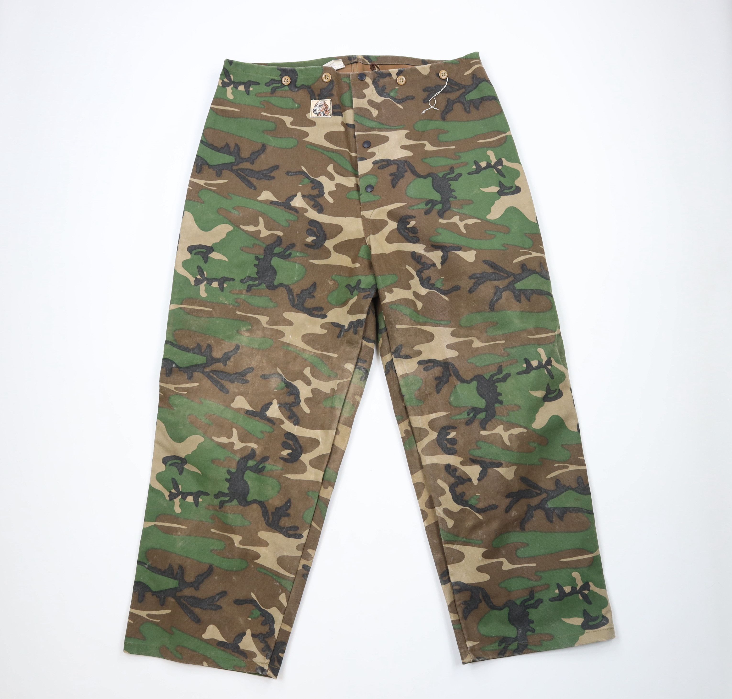 Image of Vintage 60S 70's Streetwear Camouflage Waterproof Pants Usa, Men's (Size 36)