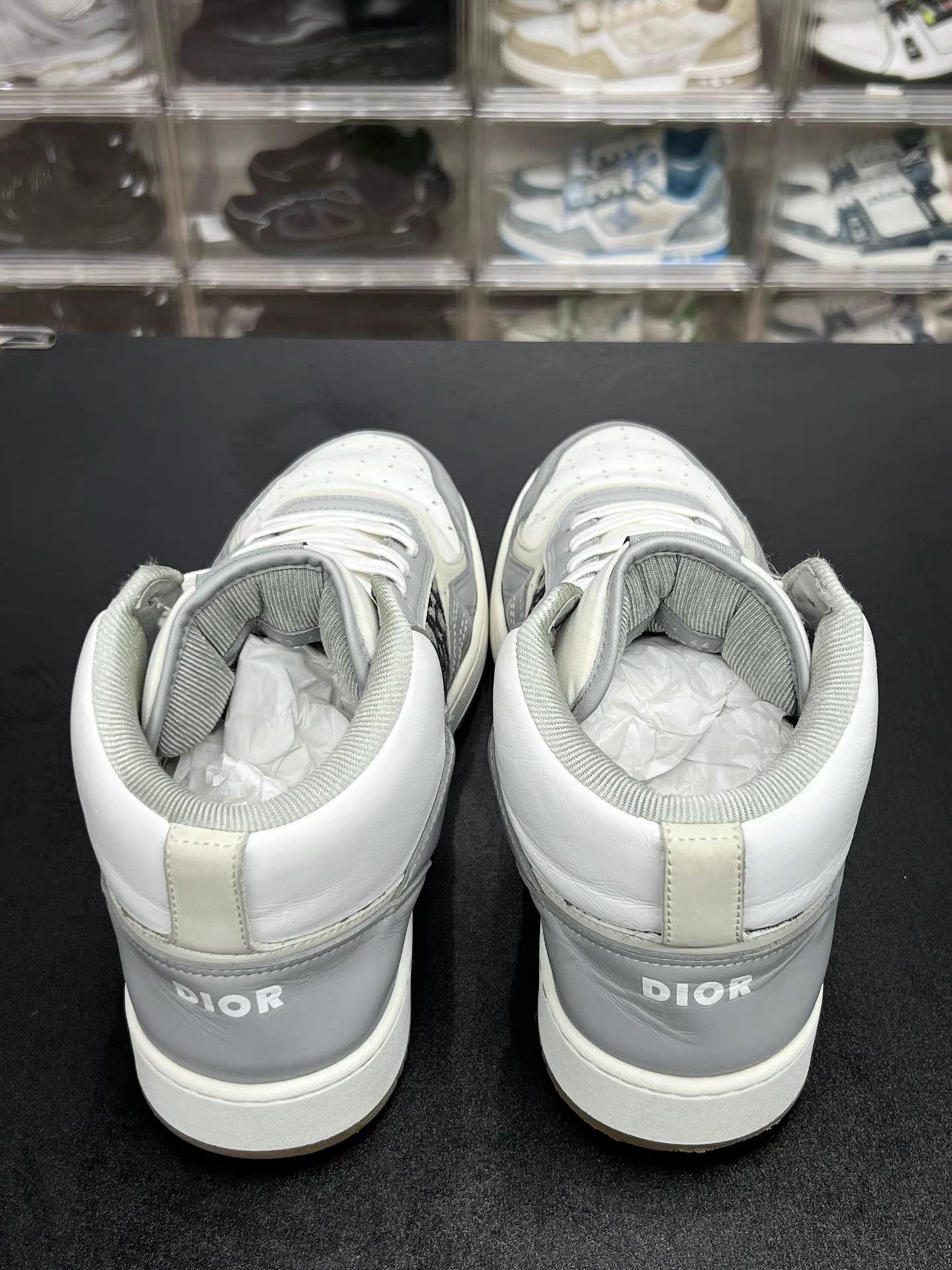 Dior DIOR B27 High-Top Gray White K15 Size US 11 / EU 44 - 6 Thumbnail